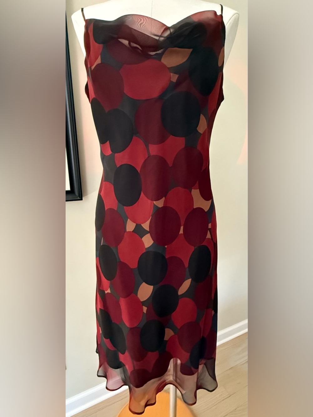 Positive Attitude Abstract Strappy Summer Dress Size 14
